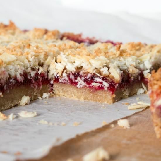 Gluten-Free Raspberry Crumb Bars