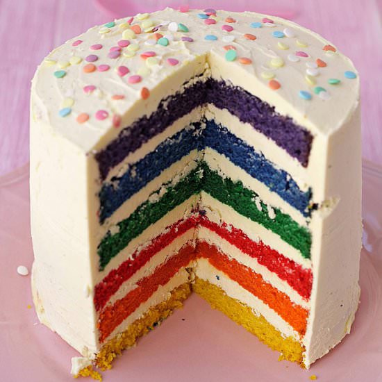 Rainbow Velvet Cake