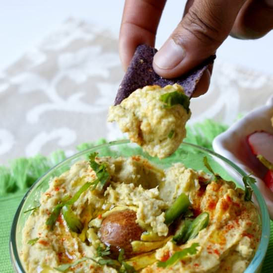 Zesty Avocado and Chickpea Hummus