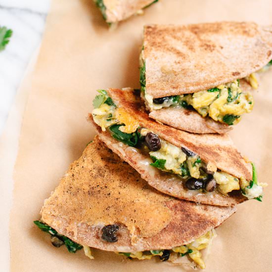 Vegetarian Breakfast Quesadillas