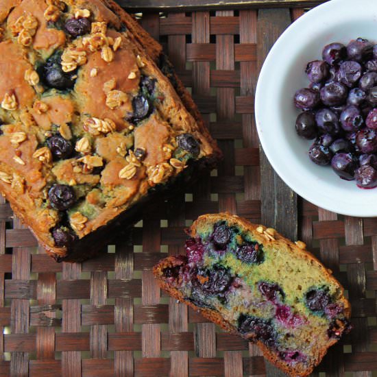 Blueberry Banana Breakfast Bread