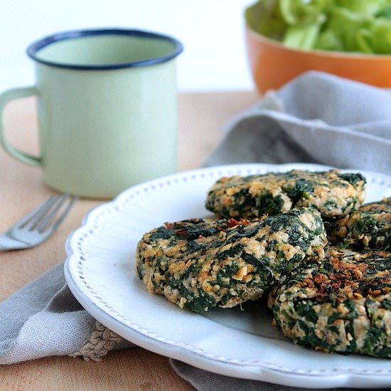 Tofu and Spinach Patties