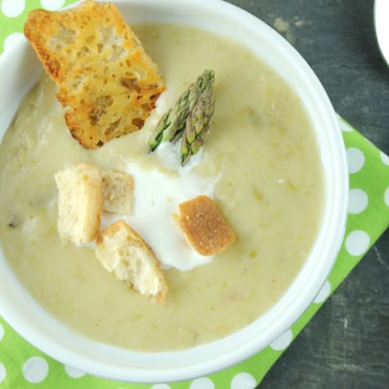 Asparagus and Leek Soup