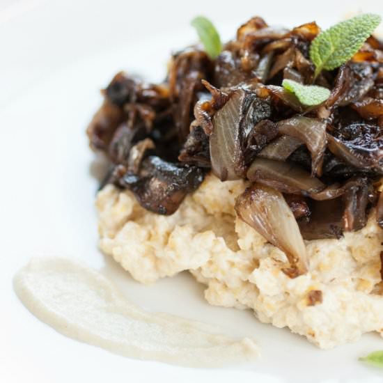 Sage Polenta Caramelized Portobello