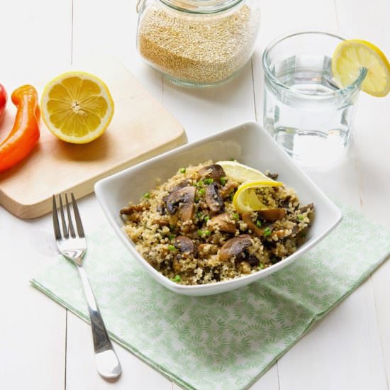 Quinoa With Mushrooms