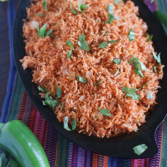 Oven Baked Mexican Rice