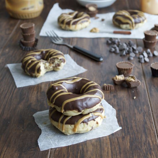 Stuffed Peanut Butter Cup Donuts