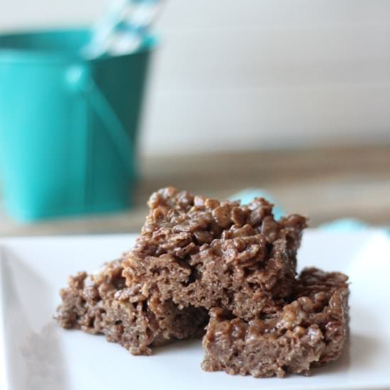 3 Ingredient Chocolate Crispy Treat