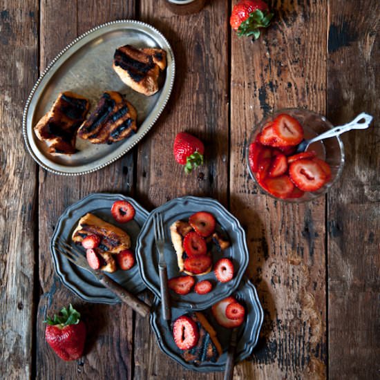 Grilled Angel Food Cake