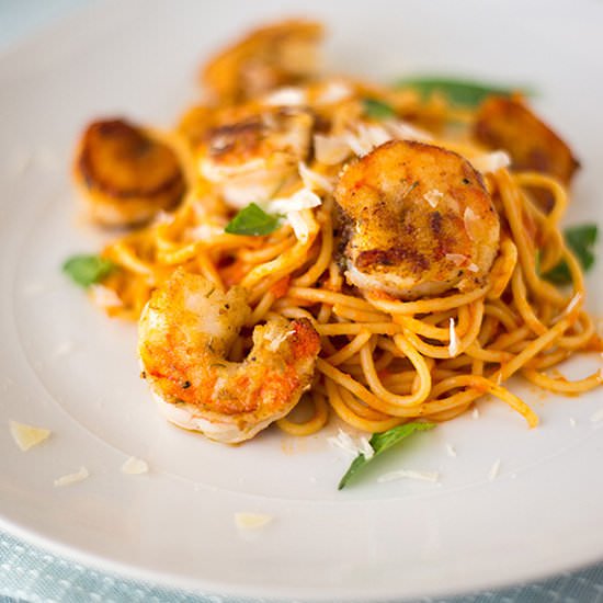 Breaded Shrimp Marinara
