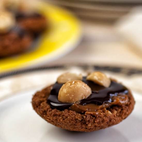 Little Caramel Tarts with Chocolate