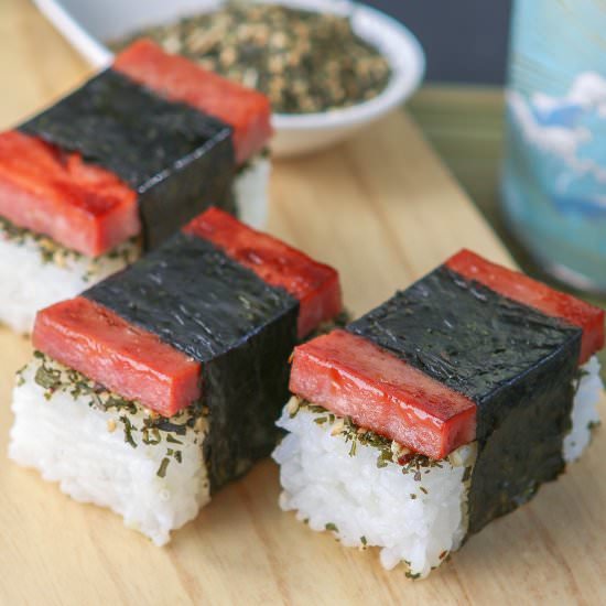 Spam Musubi with Tea Furikake