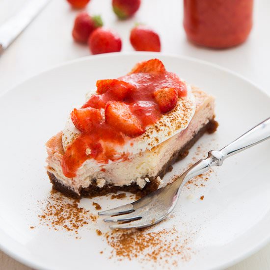 Strawberry Lime Cheesecake