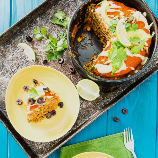 Stacked Enchilada Pie