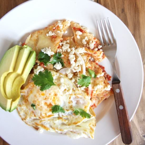 Red Salsa Chilaquiles