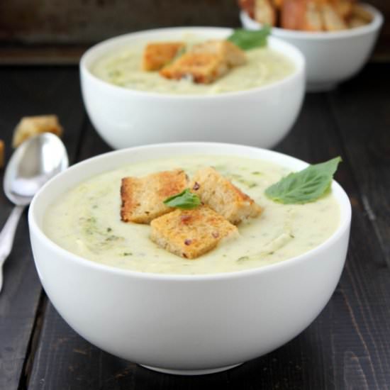 Pesto Potato Soup