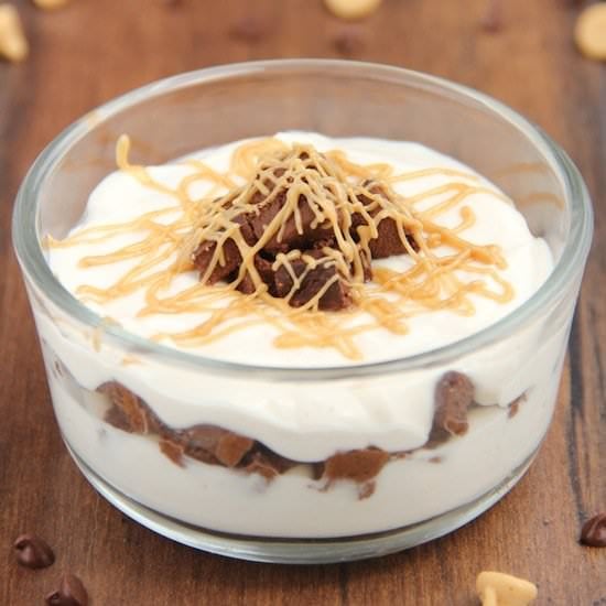 Peanut Butter Brownie Parfaits