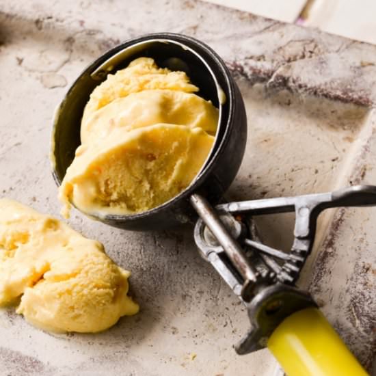 Spiced Golden Plum Ice-Cream