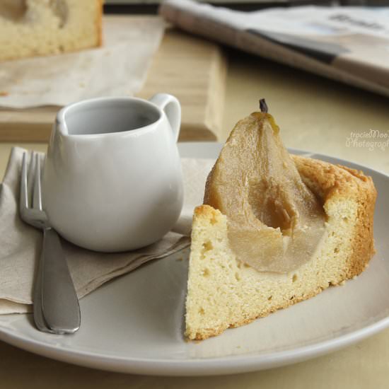 Spiced Pear Cake with Ginger Syrup