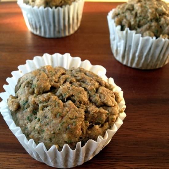 Greenie Banana Muffins