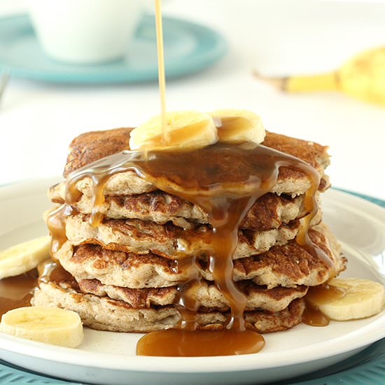 Banana Coconut Milk Pancakes
