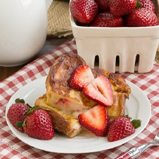 Strawberry Stuffed French Toast