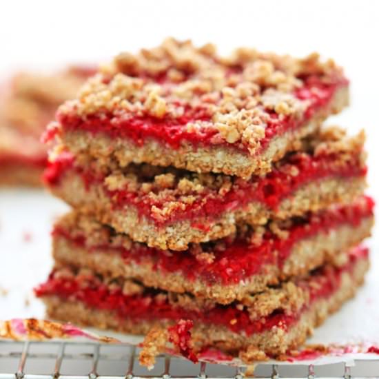 Pecan Raspberry Pie Squares