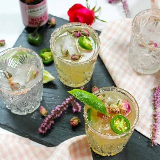 Fresh & Spicy Rose Water Margarita