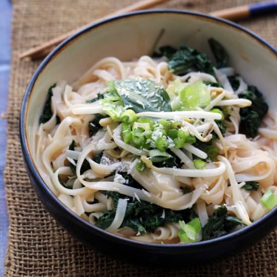 Spicy coconut rice noodles