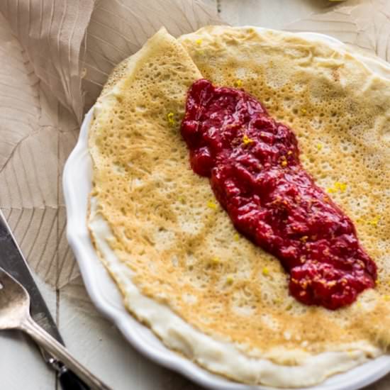 Strawberry Lemonade Crepes