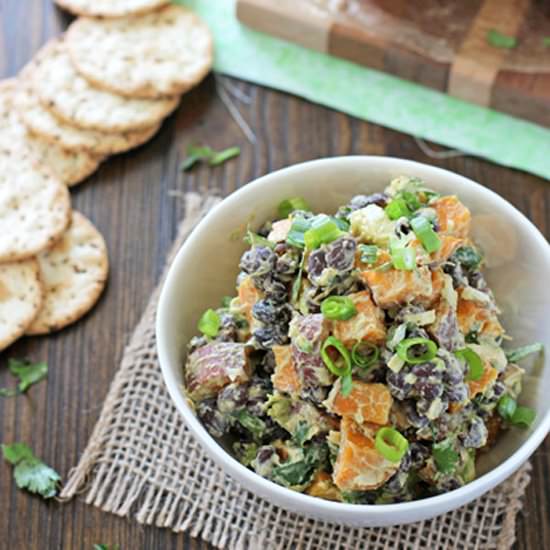 Sweet potato & black bean salad