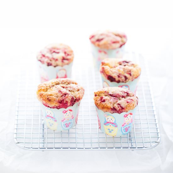 Raspberry Lemon Cream Cheese Muffin
