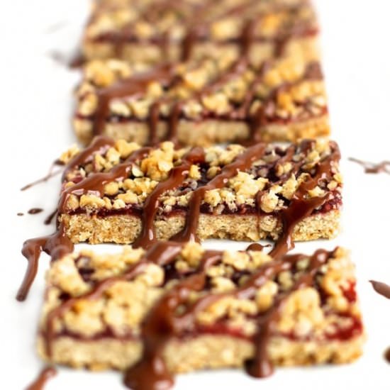 Chocolate Covered Raspberry Oat Bar
