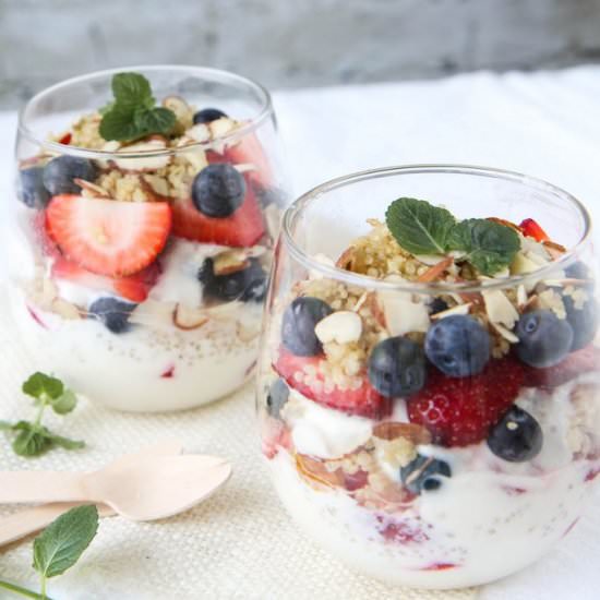 Berry Quinoa Parfait