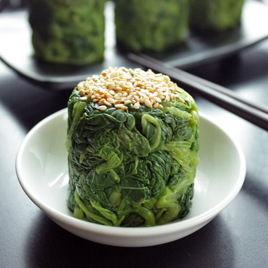 Ohitashi – Spinach Tower