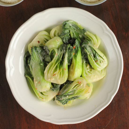 Lemon Tahini Bok Choy
