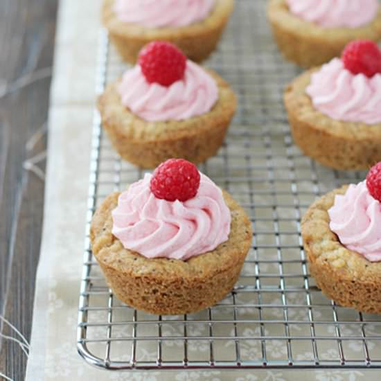 Lemon Raspberry Cookie Cups
