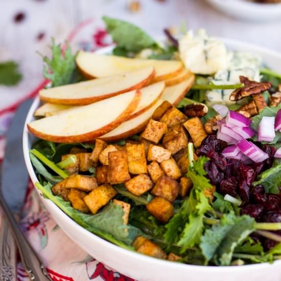 Blue Cheese, Apple, Pecan Salad