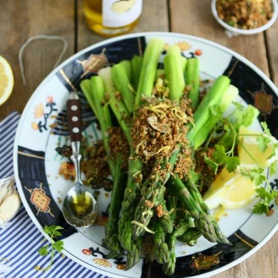 Asparagus with Crunchy Gremolata