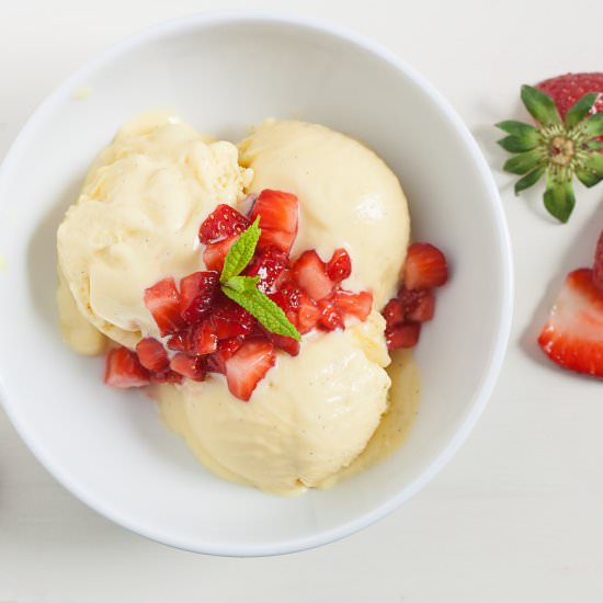 Ricotta-Vanilla Ice Cream