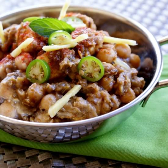 Paneer Pindi Chana (Chole) Masala