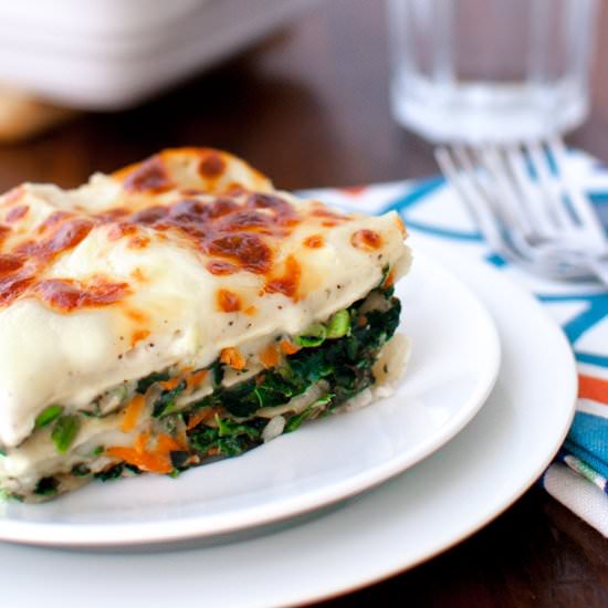 Vegetable Alfredo Lasagna