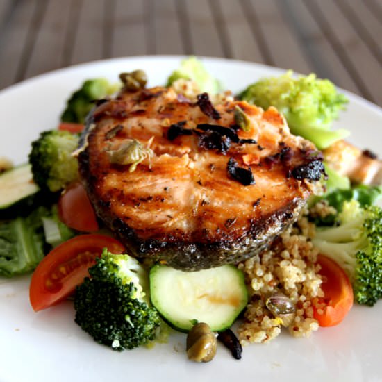 Succulent Salmon Steaks