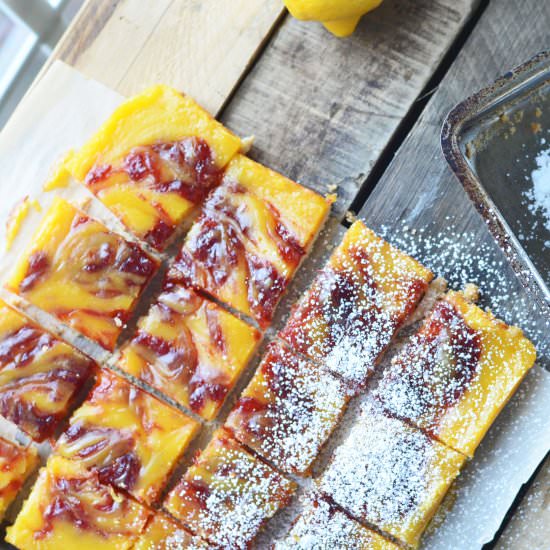 Strawberry Jam Lemon Bars