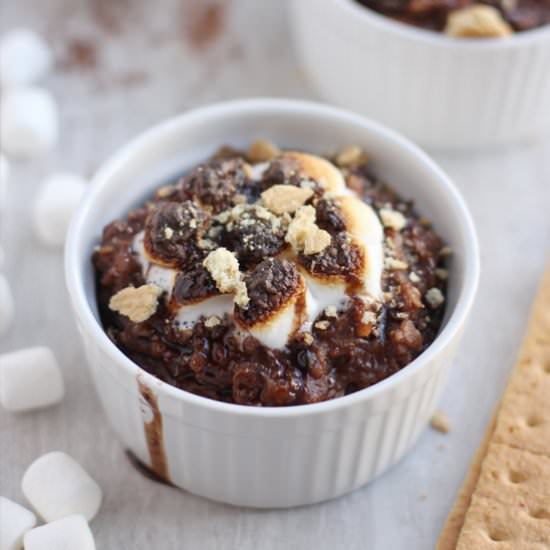 S’mores Chocolate Oatmeal