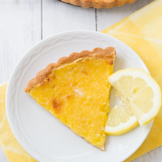 Lemon Crème Brûlée Tart