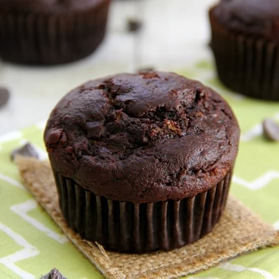 Chocolate Zucchini Muffins