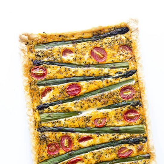 Easy Aparagus Quiche