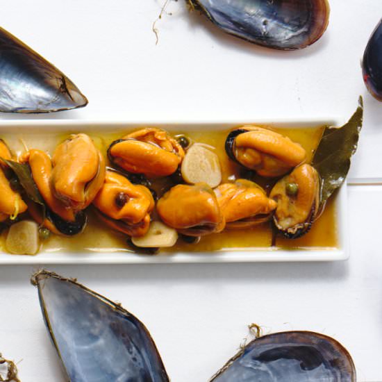 Marinated mussels