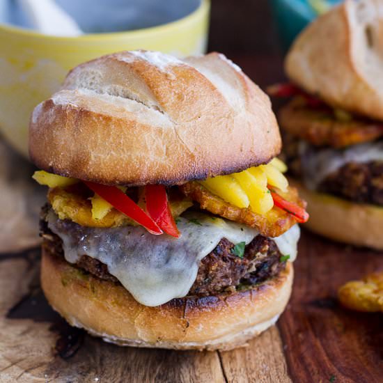 Cuban Black Bean/Rice Mojo Burger